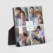 Beste vader ooit Vaderdag Kinder Foto Collage Fotoplaat (Voorkant)