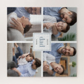 Beste vader ooit | Vaderdag Kinder fotocollage Legpuzzel (Horizontaal)