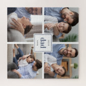 Beste vader ooit | Vaderdag Kinder fotocollage Legpuzzel (Horizontaal)