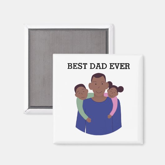 Beste vader ooit Vaderdag Magnet (Voorkant / Achterkant)