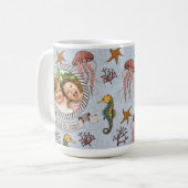 Beste vader ooit Vaderdag onder het Zee Foto Koffiemok (Voorkant links)