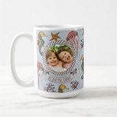 Beste vader ooit Vaderdag onder het Zee Foto Koffiemok (Links)