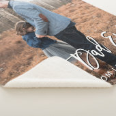 Beste vader ooit Vaderdag Persoonlijke foto Foto F Sherpa Deken (3/4)