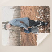 Beste vader ooit Vaderdag Persoonlijke foto Foto F Sherpa Deken (Voorkant (horizontaal))