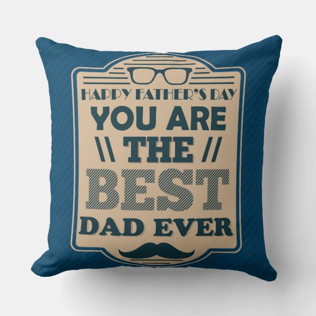Beste vader ooit Vaderdag Pillow Kussen (Voorkant)