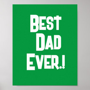 Beste vader ooit vaderdag poster