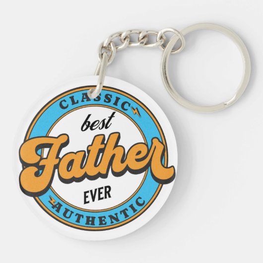 Beste vader ooit Vaderdag Sleutelhanger (Achterkant)