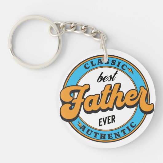 Beste vader ooit Vaderdag Sleutelhanger (Voorkant)