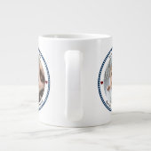 Beste vader ooit Vaderdag twee foto-inklage Grote Koffiekop (Achterkant)