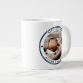 Beste vader ooit Vaderdag twee foto-inklage Grote Koffiekop (Voorkant rechts)