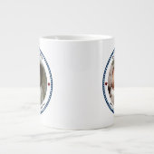 Beste vader ooit Vaderdag twee foto-inklage Grote Koffiekop (Voorkant)