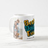 Beste vader ooit Vaderdag twee foto-inklage Koffiemok (Voorkant links)