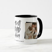 Beste vader ooit Vaderdag Twee foto Mok (Voorkant rechts)