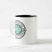 Beste vader ooit Vaderdag Tweekleurige Koffiemok (Voorkant links)