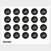 Beste vader ooit Vaderdag Verjaardag 4 juli Ronde Sticker (Vel)