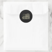 Beste vader ooit Vaderdag Verjaardag 4 juli Ronde Sticker (Tas)
