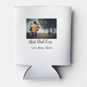 Beste vader ooit vaderdag zoon dochter papa pap p blikjeskoeler (Voorkant)