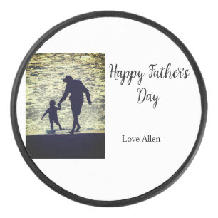 Beste vader ooit vaderdag zoon dochter papa pap p hockey puck