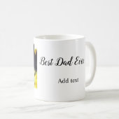 Beste vader ooit vaderdag zoon dochter papa pap p koffiemok (Voorkant rechts)