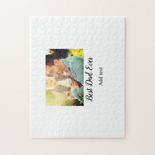 Beste vader ooit vaderdag zoon dochter papa pap p legpuzzel (Verticaal)