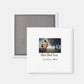 Beste vader ooit vaderdag zoon dochter papa pap p magneet (Voorkant / Achterkant)