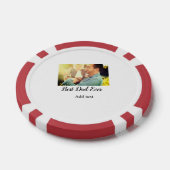 Beste vader ooit vaderdag zoon dochter papa pap p poker chips (Enkel)