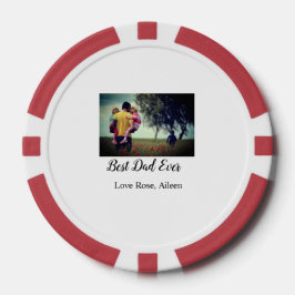 Beste vader ooit vaderdag zoon dochter papa pap p poker chips