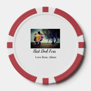 Beste vader ooit vaderdag zoon dochter papa pap p poker chips