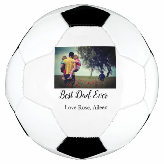 Beste vader ooit vaderdag zoon dochter papa pap p voetbal (Voorkant)