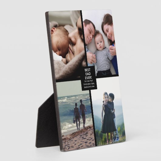 Beste vader ooit vaders Dag 5x7 Foto Collage Fotoplaat (Zijkant)