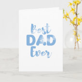 Beste vader ooit Vaders dag cadeaubon voor vader Kaart (Gele Bloem)