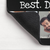 Beste vader ooit vaders Dag Foto Collage in Black Muismat (Hoek)