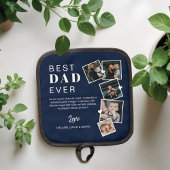 Beste vader ooit vaders Dag Foto Collage Navy Blue Ovenwant & Pannenlap Set