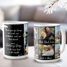 Beste vader ooit vaders dag fotocollage mok