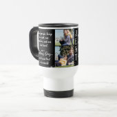 Beste vader ooit vaders dag fotocollage reisbeker (Voorkant links)