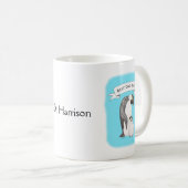 Beste vader ooit vaders Dag Penguin Gift Aangepast Koffiemok (Voorkant rechts)