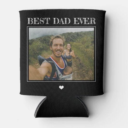 Beste vader ooit van je gepersonaliseerde 2 foto's blikjeskoeler (Voorkant)