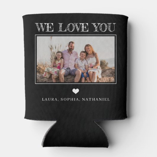 Beste vader ooit van je gepersonaliseerde 2 foto's blikjeskoeler (Achterkant)