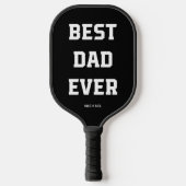 Beste vader ooit | Vet Modern Black Pickleball Paddle (Voorkant)