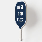 Beste vader ooit | Vet modern marineblauw Pickleball Paddle (Links)