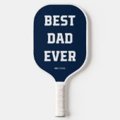 Beste vader ooit | Vet modern marineblauw Pickleball Paddle (Voorkant)