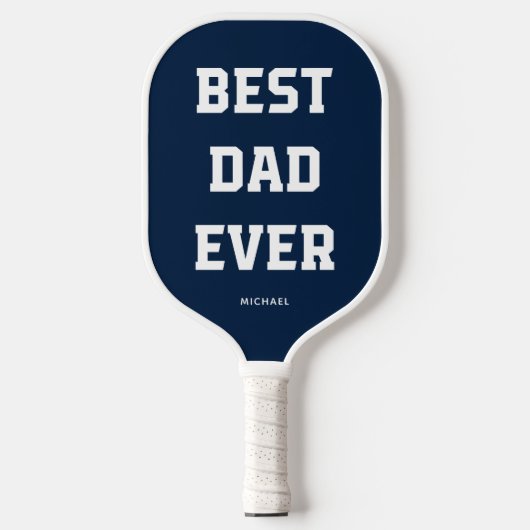 Beste vader ooit | Vet modern marineblauw Pickleball Paddle (Voorkant)