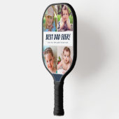 Beste vader ooit vier foto's marineblauw pickleball paddle (Links)