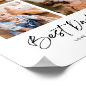 Beste vader ooit vier foto's poster (Hoek)