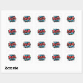 Beste vader ooit vierkante sticker (Vel)