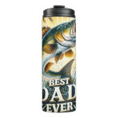 Beste vader ooit: Vissende actie splash Thermosbeker (Voorkant)
