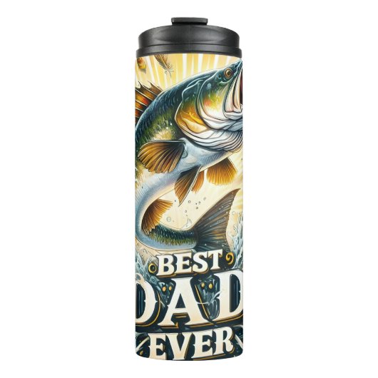 Beste vader ooit: Vissende actie splash Thermosbeker (Voorkant)