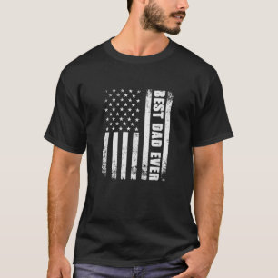 Beste vader ooit vlagpatriottische ouders Fa T-shirt