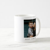 Beste vader ooit volledig foto gepersonaliseerd koffiemok (Voorkant rechts)