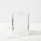 Beste vader ooit volledig foto gepersonaliseerd matglas koffiemok (Center)